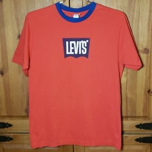 Levi's Vintage Red Tab 501 Red Blue Ringer T-Shirt